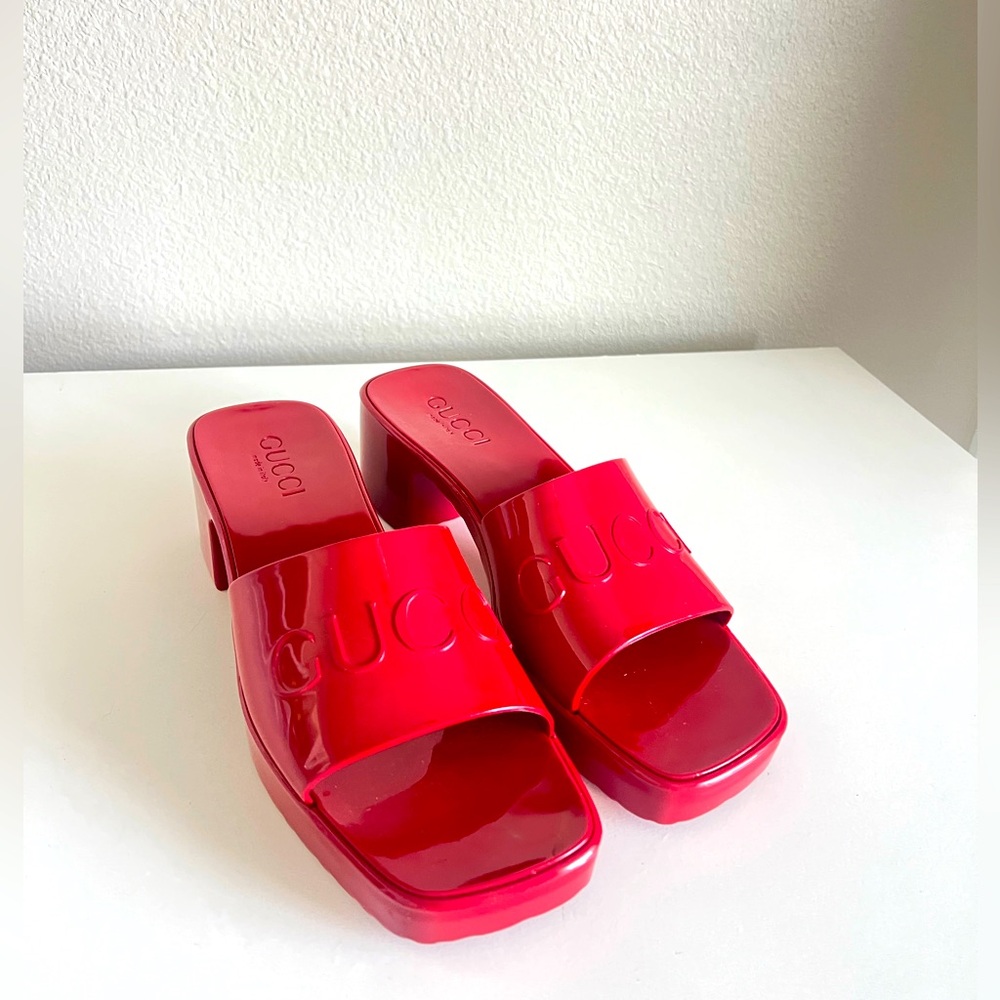 Gucci Rubber Block Heels